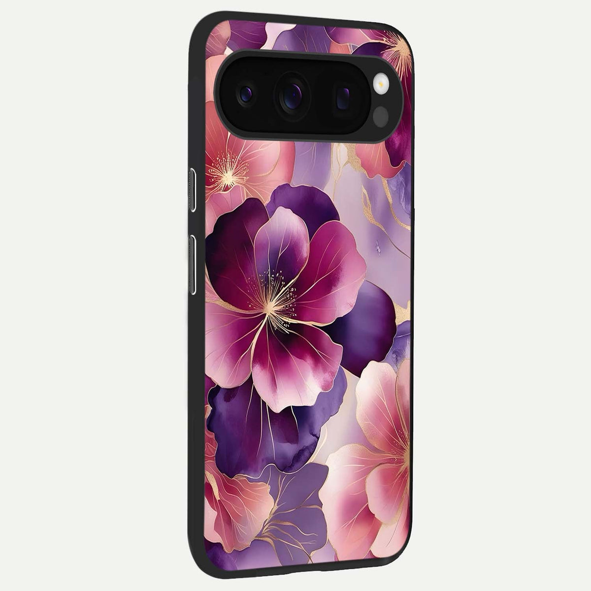  Pink Bouquet Florals back cover For Google Pixel 10 Pro slim fit glass case with vibrant aesthetic design