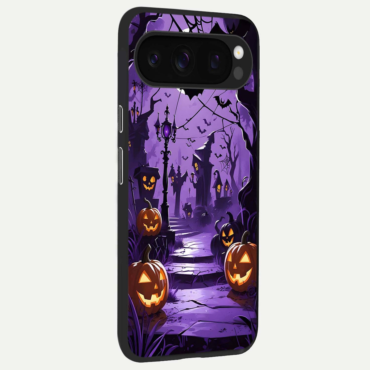  Pumpkin Patch Halloween back cover For Google Pixel 10 Pro slim fit glass case with vibrant aesthetic design