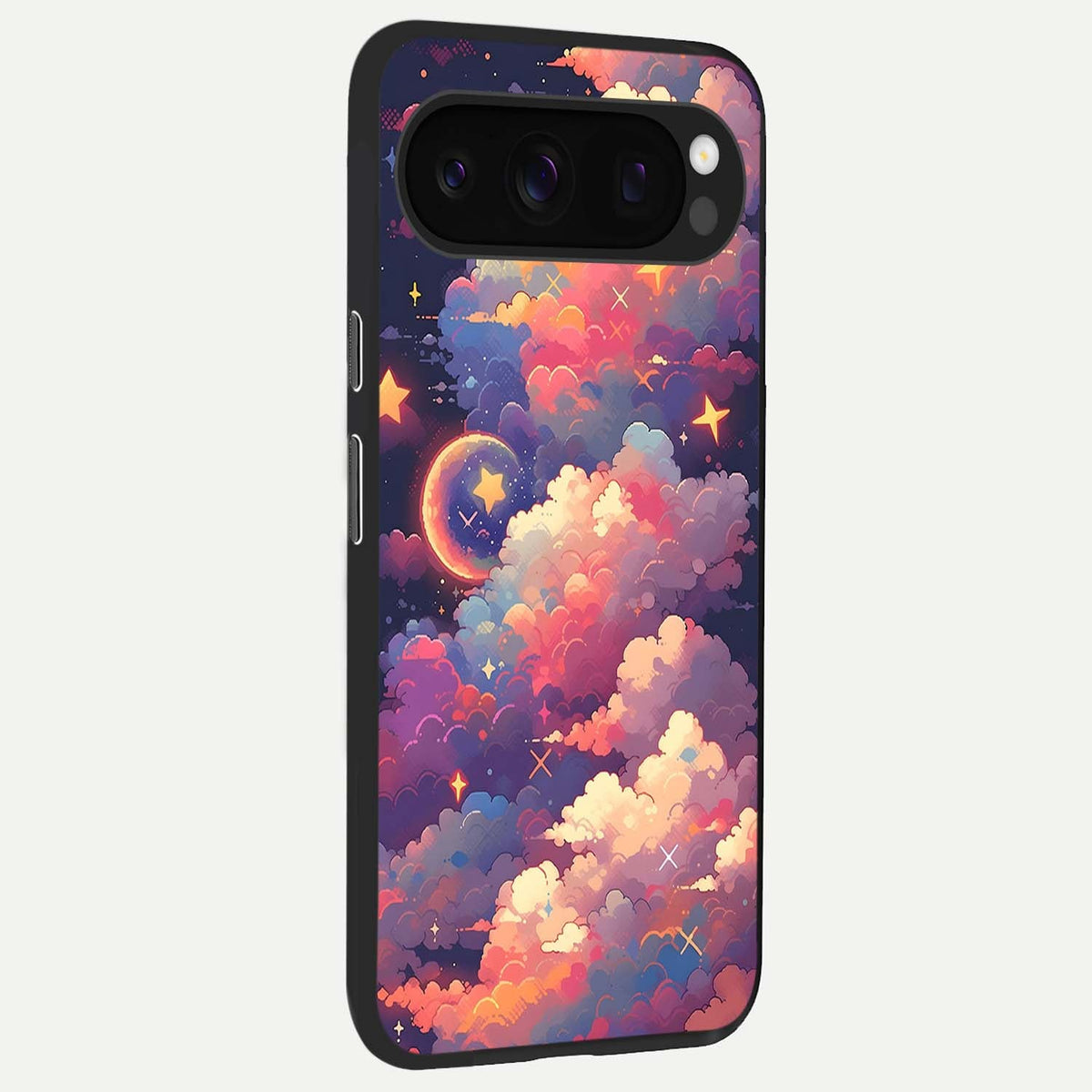  Starlit Dream Clouds back cover For Google Pixel 10 Pro slim fit glass case with vibrant aesthetic design