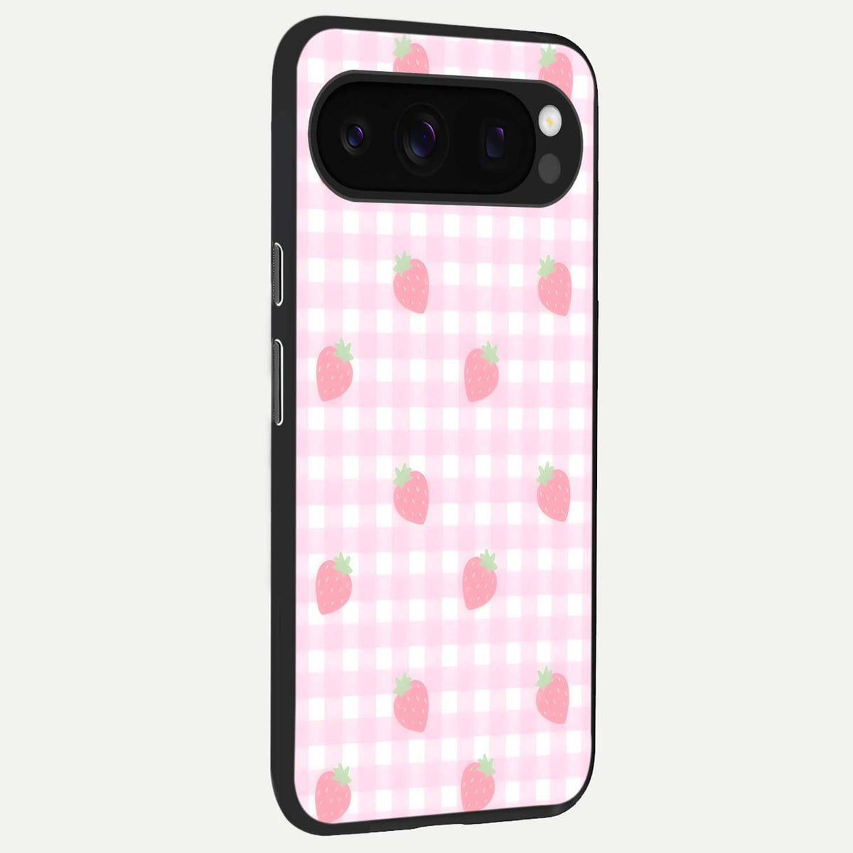  Strawberry Picnic Love back cover For Google Pixel 10 Pro slim fit glass case with vibrant aesthetic design