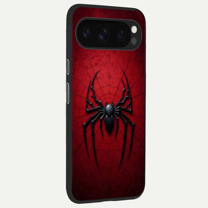  Superhero Web Emblem back cover For Google Pixel 10 Pro slim fit glass case with vibrant aesthetic design