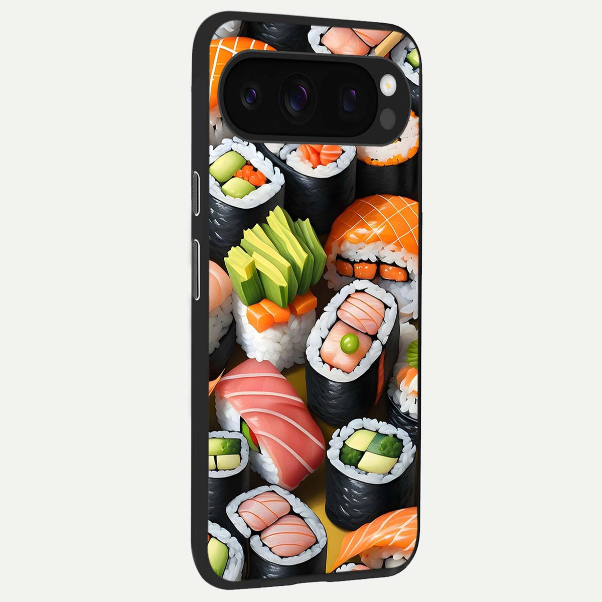  Sushi Food Pattern back cover For Google Pixel 10 Pro slim fit glass case with vibrant aesthetic design