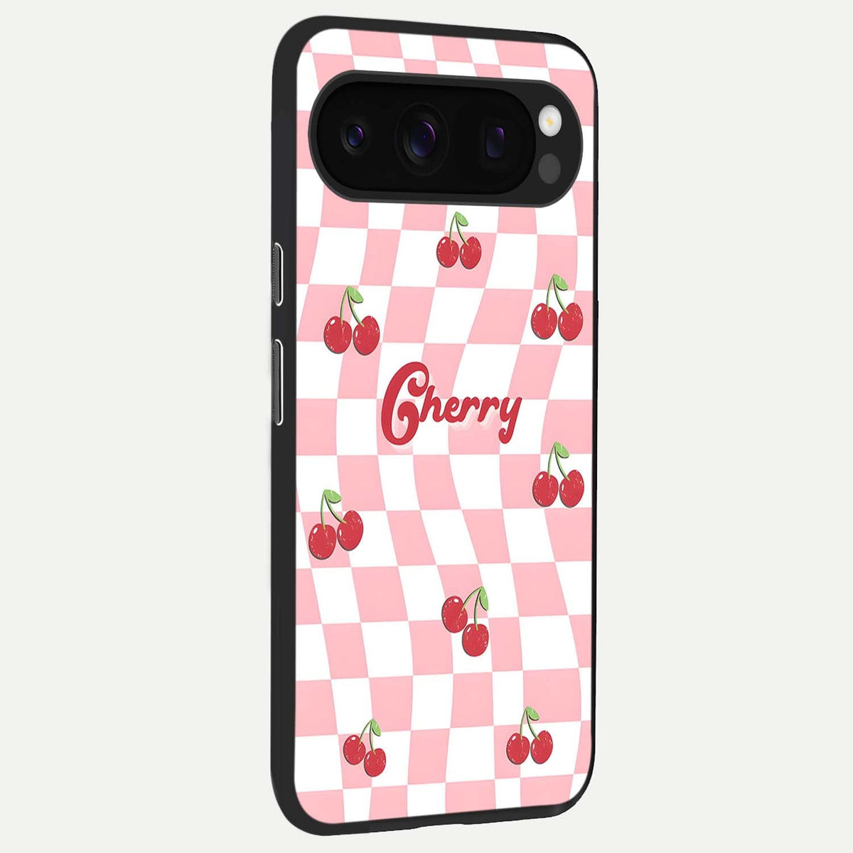  Sweet Cherry Vibes back cover For Google Pixel 10 Pro slim fit glass case with vibrant aesthetic design