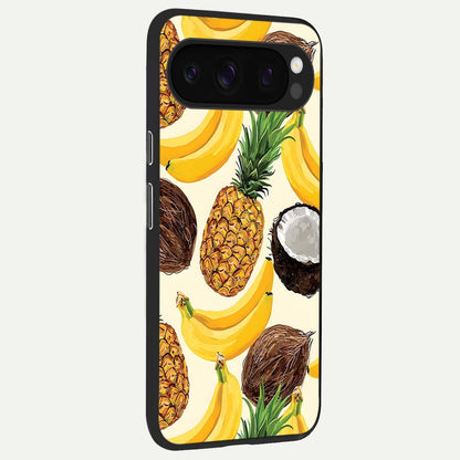  Tropical Fruit Mood back cover For Google Pixel 10 Pro slim fit glass case with vibrant aesthetic design