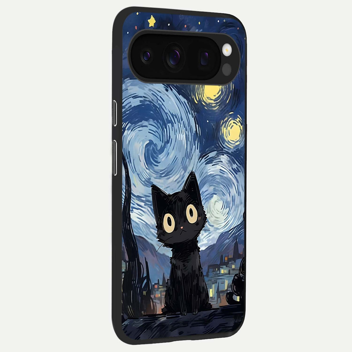  Van Gogh Cat back cover For Google Pixel 10 Pro slim fit glass case with vibrant aesthetic design