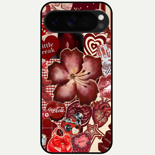  Aesthetic Little Freak Glass Case For Google Pixel 10 Pro XL back cover – full design glossy printed glass finish
