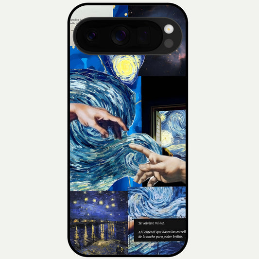  Aesthetic Vando Hands Glass Case For Google Pixel 10 Pro XL back cover – full design glossy printed glass finish