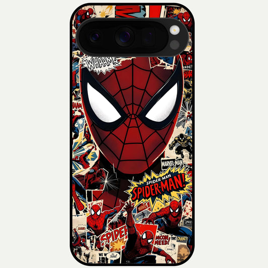  Aesthetic Wonder Spider Glass Case For Google Pixel 10 Pro XL back cover – full design glossy printed glass finish