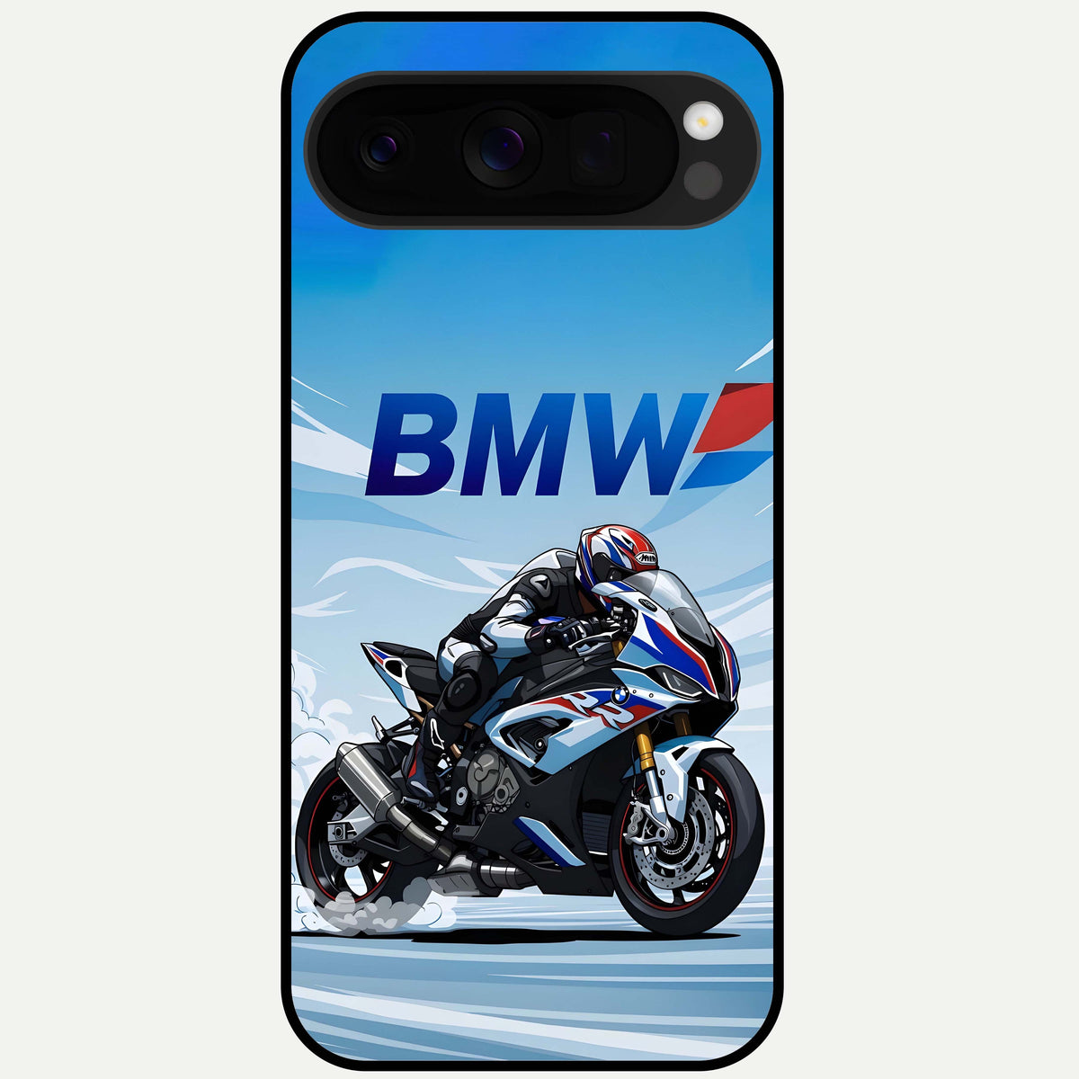  BMW Power Drift Glass Case For Google Pixel 10 Pro XL back cover – full design glossy printed glass finish