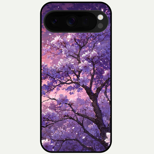  Blossom Tree Glass Case For Google Pixel 10 Pro XL back cover – full design glossy printed glass finish
