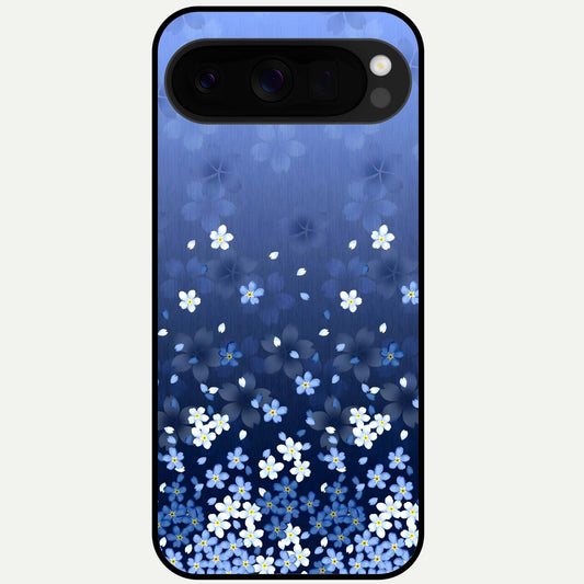  Blue Starry Glass Case For Google Pixel 10 Pro XL back cover – full design glossy printed glass finish