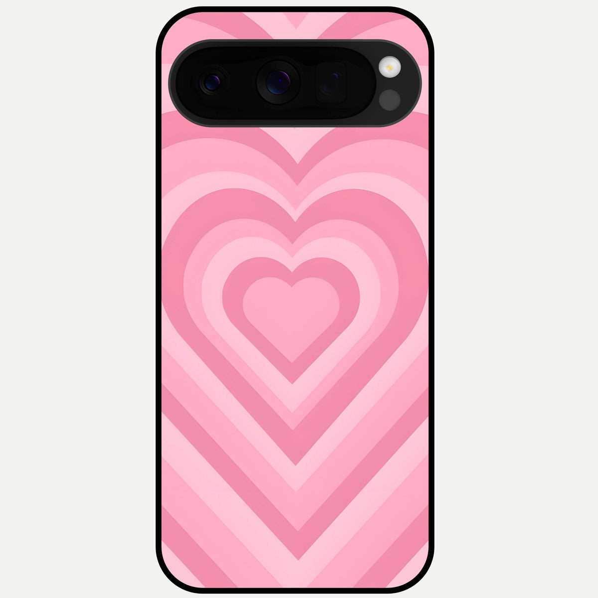  Blush Heart Waves Glass Case For Google Pixel 10 Pro XL back cover – full design glossy printed glass finish