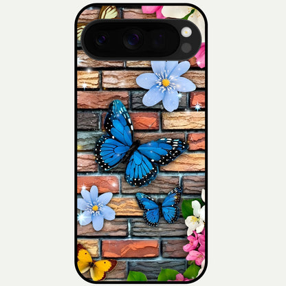  Brick Bloom Flight Glass Case For Google Pixel 10 Pro XL back cover – full design glossy printed glass finish