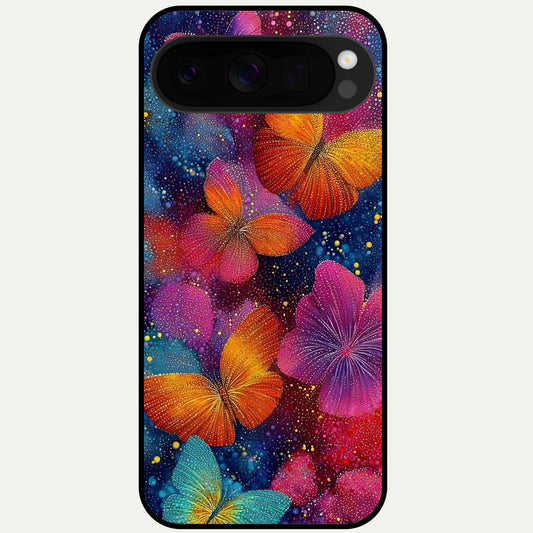  Butterfly Dream Mist Glass Case For Google Pixel 10 Pro XL back cover – full design glossy printed glass finish