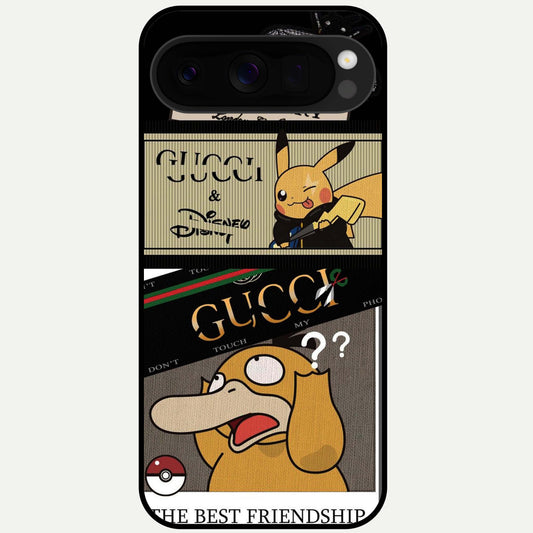  Cartoon Brand Play Mashup Glass Case For Google Pixel 10 Pro XL back cover – full design glossy printed glass finish
