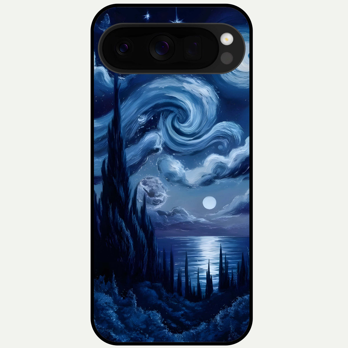  Celestial Dream Van Gogh Glass Case For Google Pixel 10 Pro XL back cover – full design glossy printed glass finish