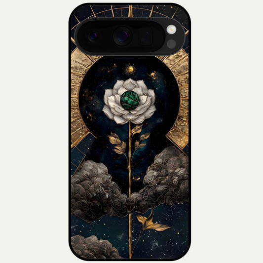  Celestial Lotus Morang Glass Case For Google Pixel 10 Pro XL back cover – full design glossy printed glass finish