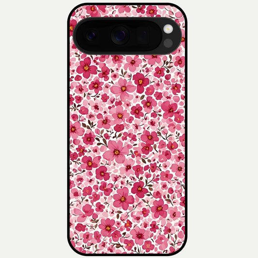  Cherry Blossom Charm Glass Case For Google Pixel 10 Pro XL back cover – full design glossy printed glass finish