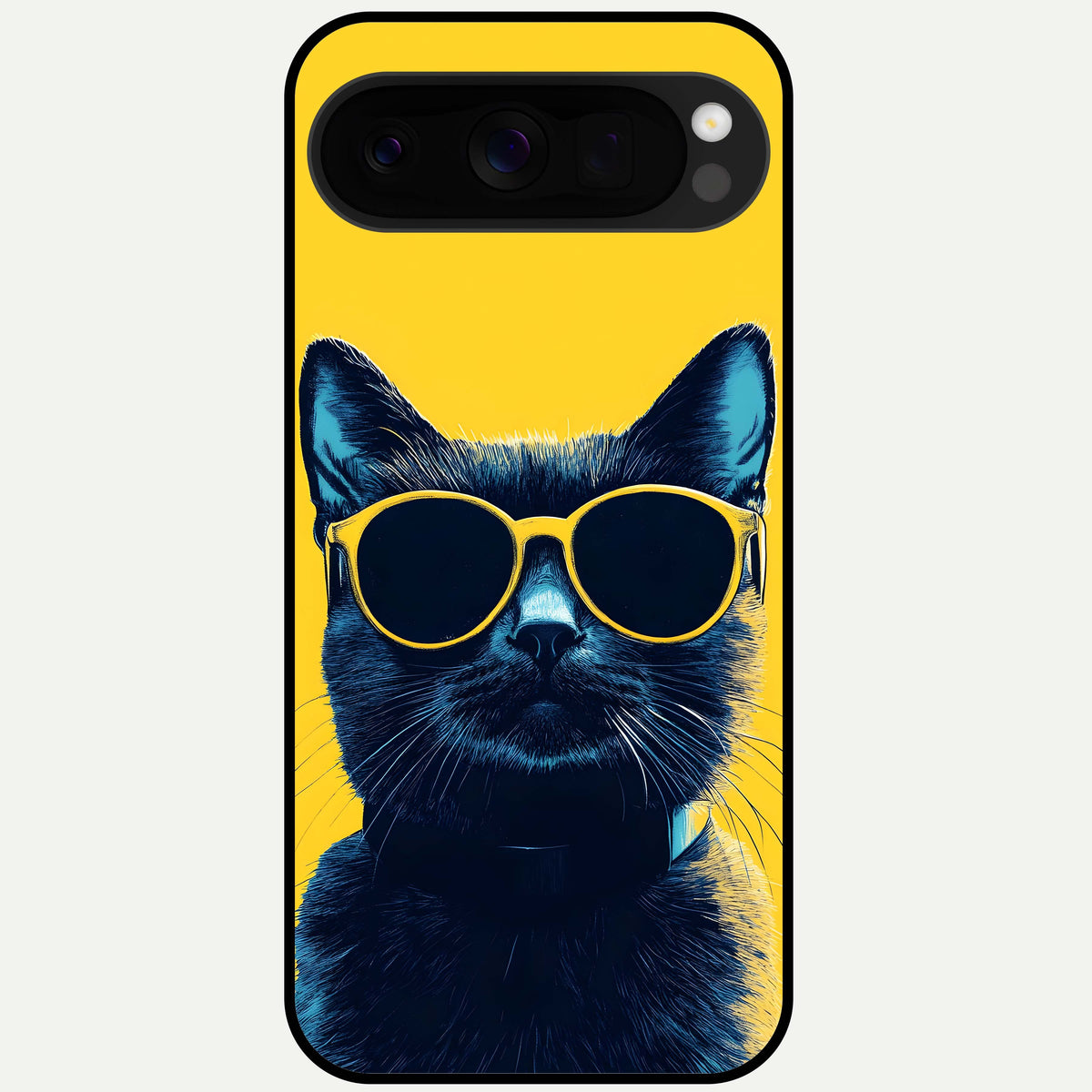  Cool Cat Vibes Glass Case For Google Pixel 10 Pro XL back cover – full design glossy printed glass finish