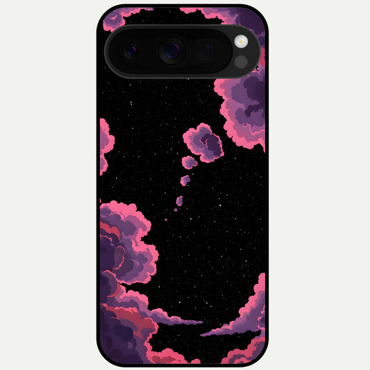  Cosmic Cloud Journey Glass Case For Google Pixel 10 Pro XL back cover – full design glossy printed glass finish