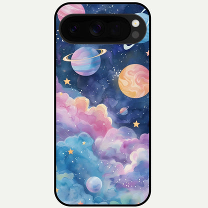  Cosmic Planet Dreams Glass Case For Google Pixel 10 Pro XL back cover – full design glossy printed glass finish