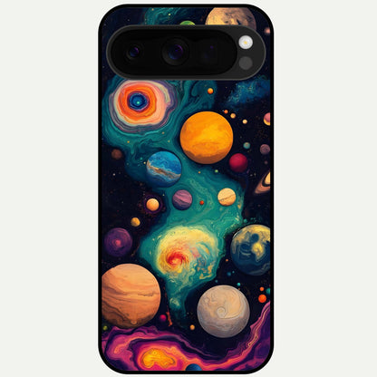  Cosmic Planet Journey Glass Case For Google Pixel 10 Pro XL back cover – full design glossy printed glass finish