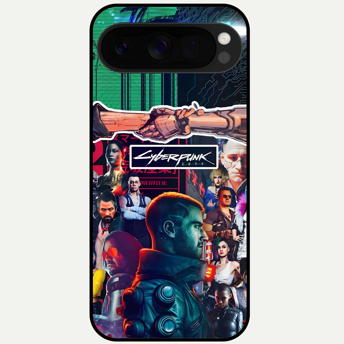  CYBERPUNK Legacy Glass Case For Google Pixel 10 Pro XL back cover – full design glossy printed glass finish