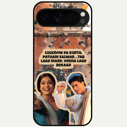  Desi Retro Vibes Glass Case For Google Pixel 10 Pro XL back cover – full design glossy printed glass finish