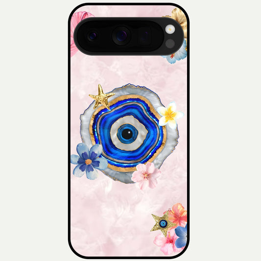  Divine Aura Bloom Glass Case For Google Pixel 10 Pro XL back cover – full design glossy printed glass finish