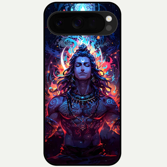  Divine Fire Shiv Glass Case For Google Pixel 10 Pro XL back cover – full design glossy printed glass finish