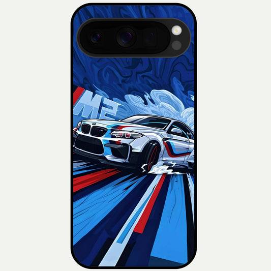  Drift Power Rush Glass Case For Google Pixel 10 Pro XL back cover – full design glossy printed glass finish