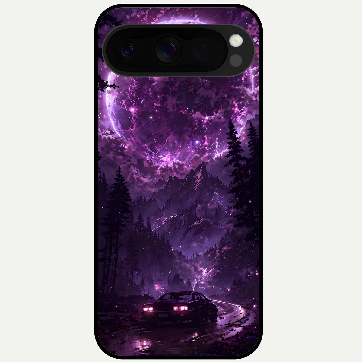  Eternal Cosmic Drive Glass Case For Google Pixel 10 Pro XL back cover – full design glossy printed glass finish