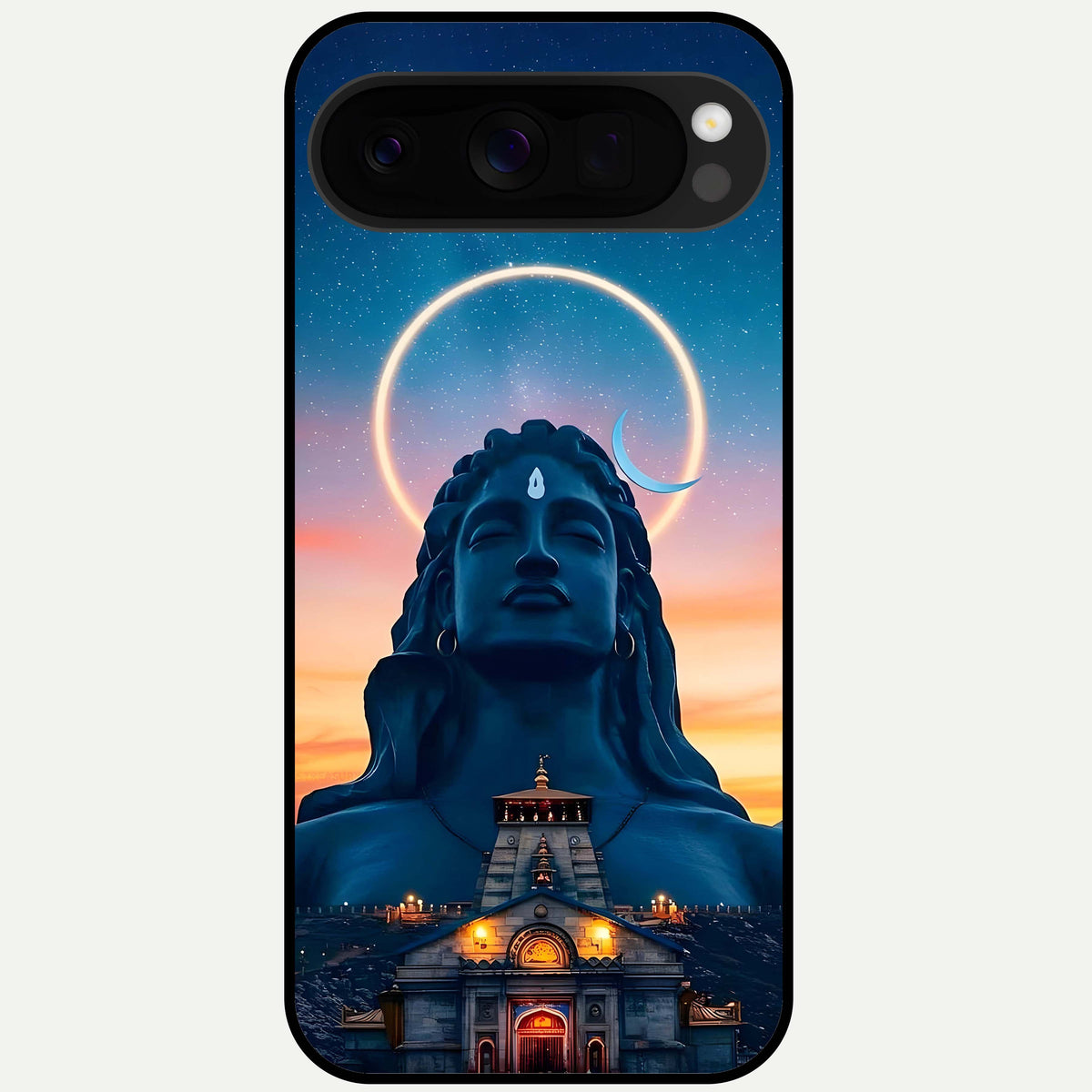  Eternal Shiva Aura Glass Case For Google Pixel 10 Pro XL back cover – full design glossy printed glass finish