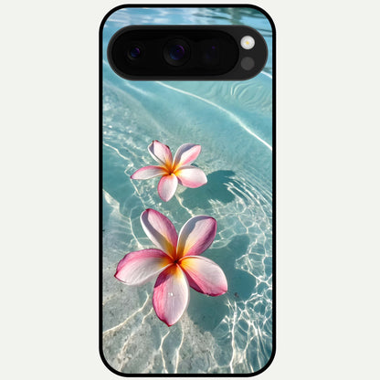  Floating Bloom Bliss Glass Case For Google Pixel 10 Pro XL back cover – full design glossy printed glass finish