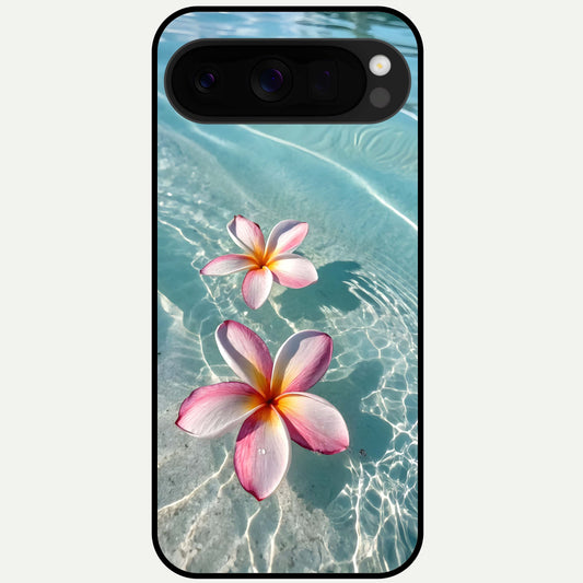  Floating Bloom Bliss Glass Case For Google Pixel 10 Pro XL back cover – full design glossy printed glass finish