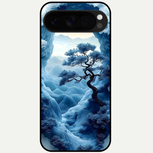  Frozen Serenity Gate Glass Case For Google Pixel 10 Pro XL back cover – full design glossy printed glass finish