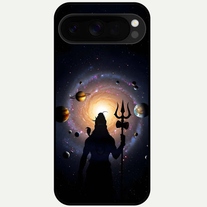  Galactic Shiva Vision Glass Case For Google Pixel 10 Pro XL back cover – full design glossy printed glass finish