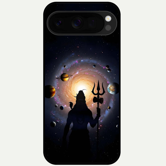  Galactic Shiva Vision Glass Case For Google Pixel 10 Pro XL back cover – full design glossy printed glass finish