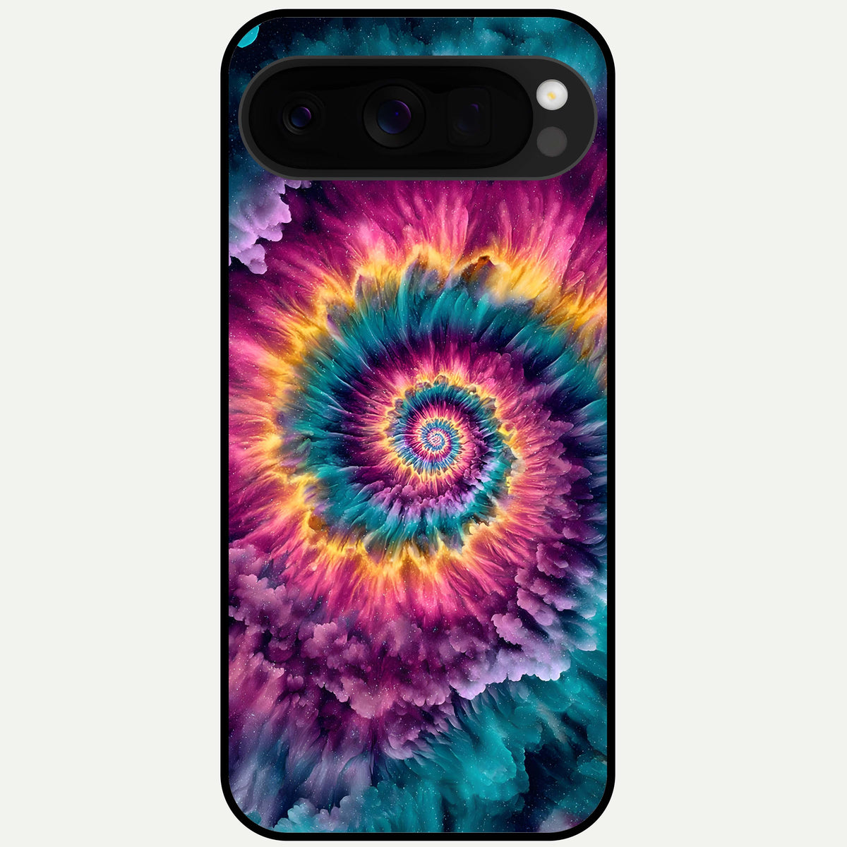  Galactic Spiral Burst Glass Case For Google Pixel 10 Pro XL back cover – full design glossy printed glass finish