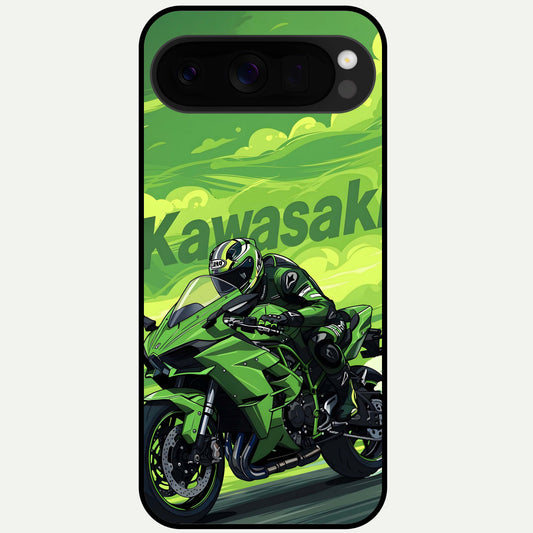 Greenery Sky Glass Case For Google Pixel 10 Pro XL back cover – full design glossy printed glass finish