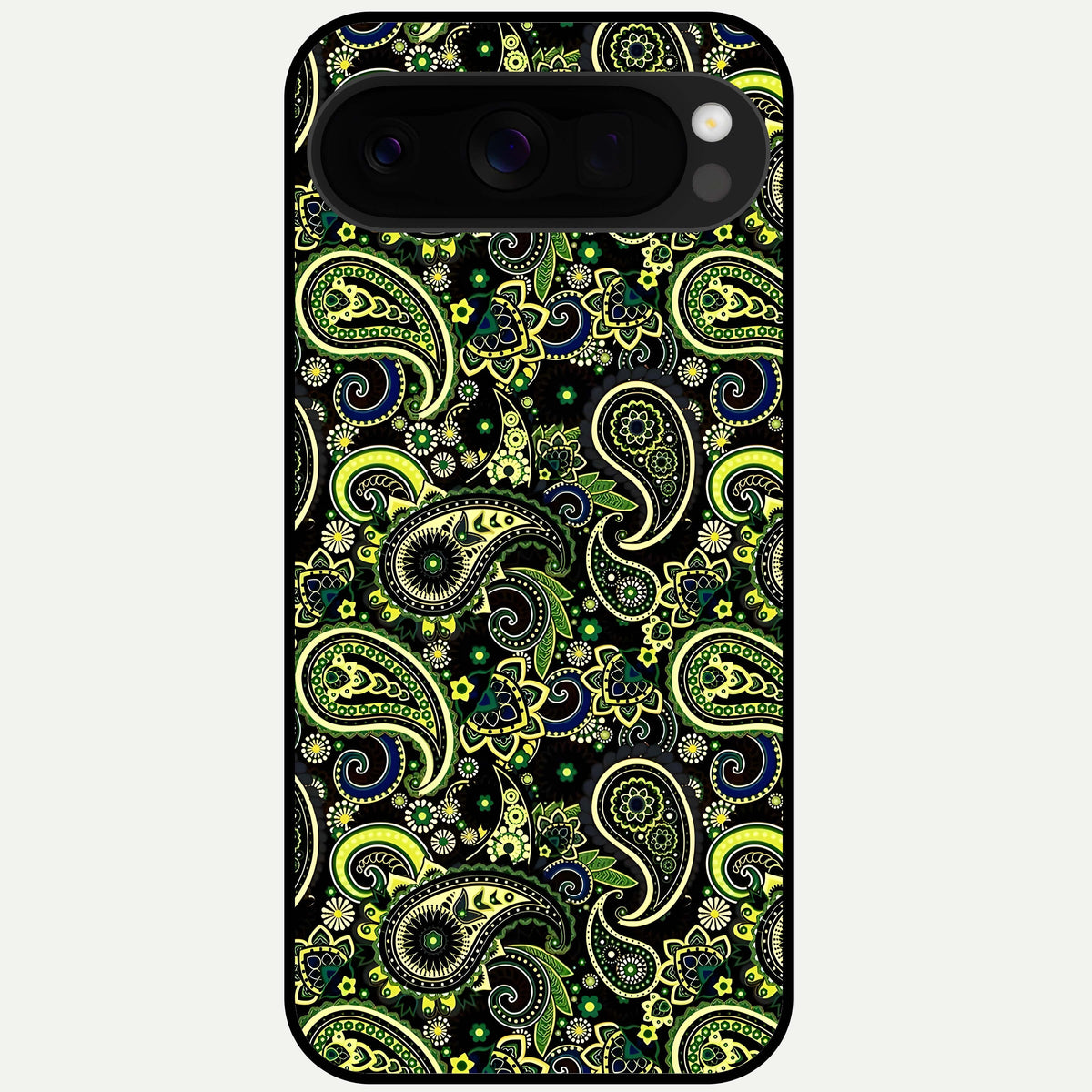  Green Lemon Glass Case For Google Pixel 10 Pro XL back cover – full design glossy printed glass finish