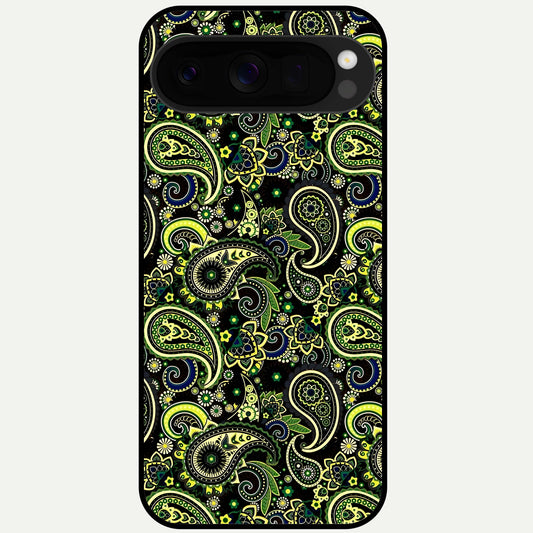  Green Lemon Glass Case For Google Pixel 10 Pro XL back cover – full design glossy printed glass finish