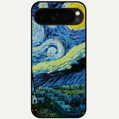  Inspired Van Gogh Art Glass Case For Google Pixel 10 Pro XL back cover – full design glossy printed glass finish