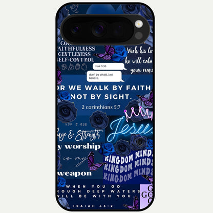  Kingdom Faith Glow Glass Case For Google Pixel 10 Pro XL back cover – full design glossy printed glass finish