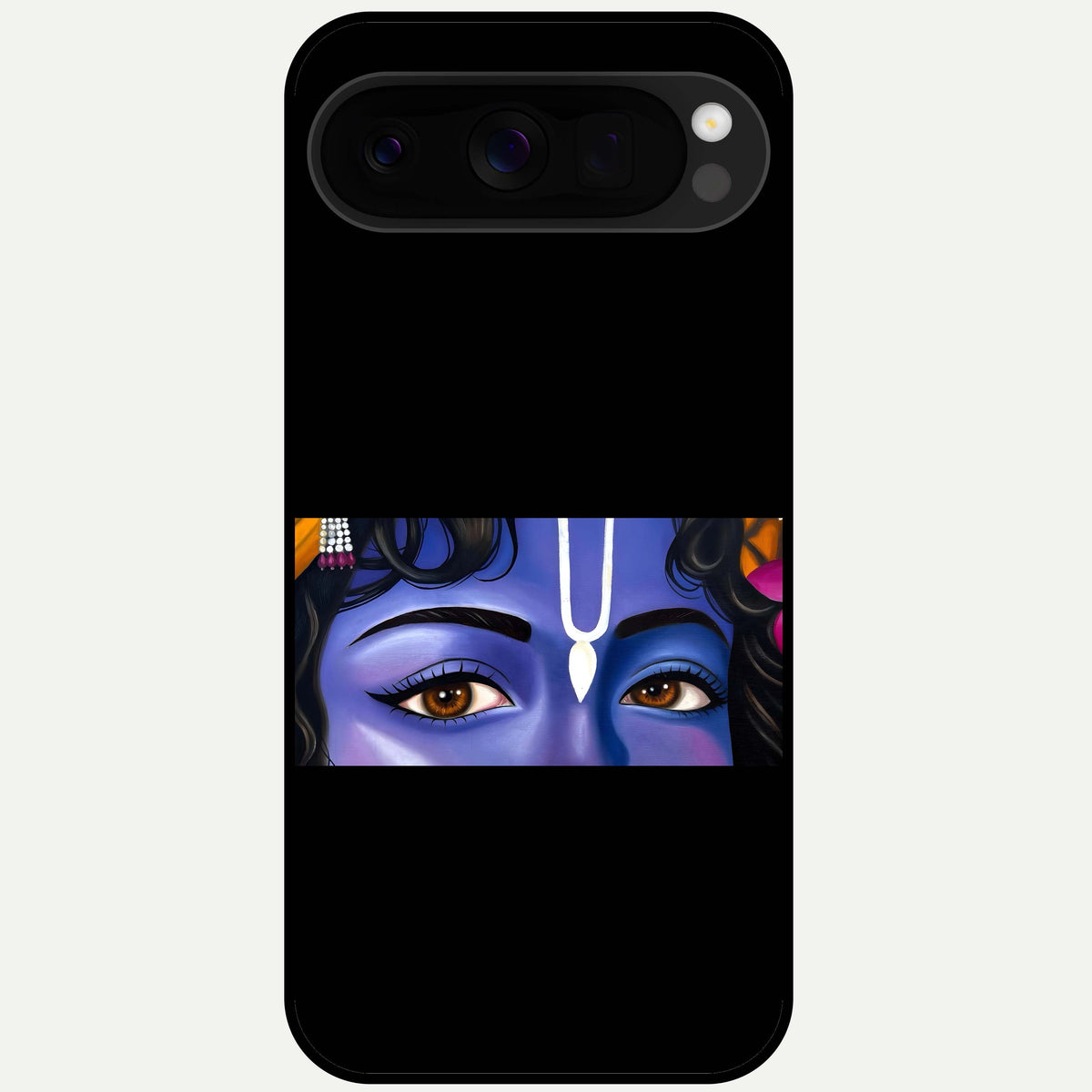  Krishna Eye Glass Case For Google Pixel 10 Pro XL back cover – full design glossy printed glass finish