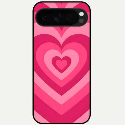  Layered Love Hearts Glass Case For Google Pixel 10 Pro XL back cover – full design glossy printed glass finish
