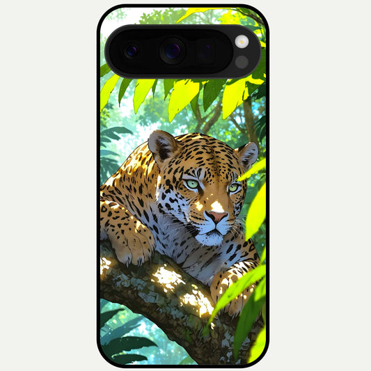  Leopard in Jungle Glass Case For Google Pixel 10 Pro XL back cover – full design glossy printed glass finish