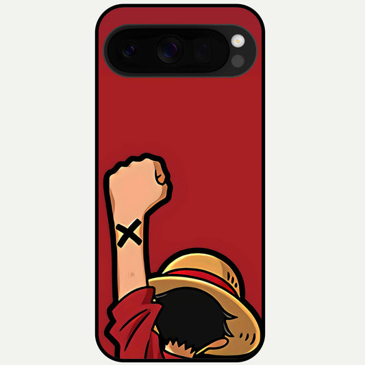  Luffy X Spirit Glass Case For Google Pixel 10 Pro XL back cover – full design glossy printed glass finish