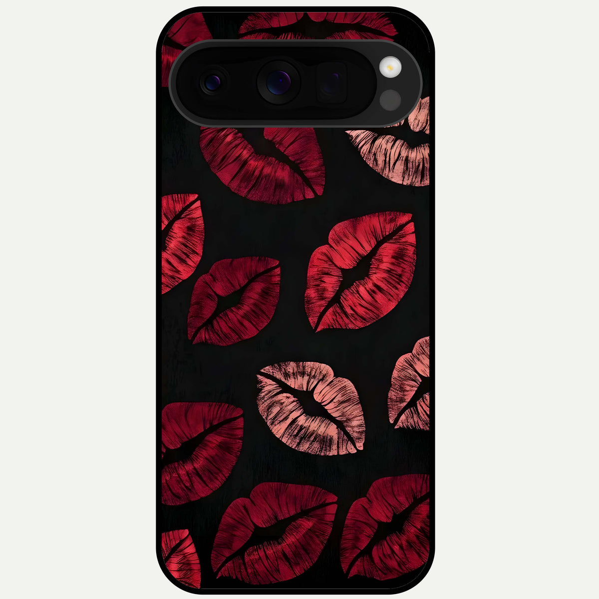  Midnight Kiss Love Glass Case For Google Pixel 10 Pro XL back cover – full design glossy printed glass finish
