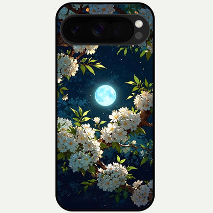  Moonlit Blossom Dream Glass Case For Google Pixel 10 Pro XL back cover – full design glossy printed glass finish